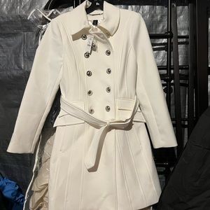 White coat. Never worn. NWT protected in bag from purchase!